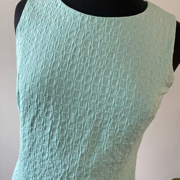 Southern Tide Paislee Seersucker Sleeveless Shift Dress Womens 6 Mint Green - Picture 2 of 10